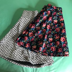 Skater Skirts: Floral & Geometric Print